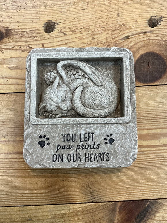 Paw Prints (Cat) Sq Stone