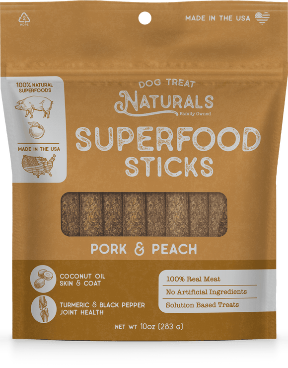 Pork & Peach Superfood Sticks