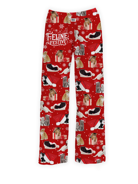 Feline Festive Cat Pants