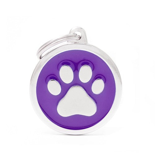 Purple Big Circle Paw