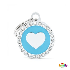 Light Blue Glam Heart